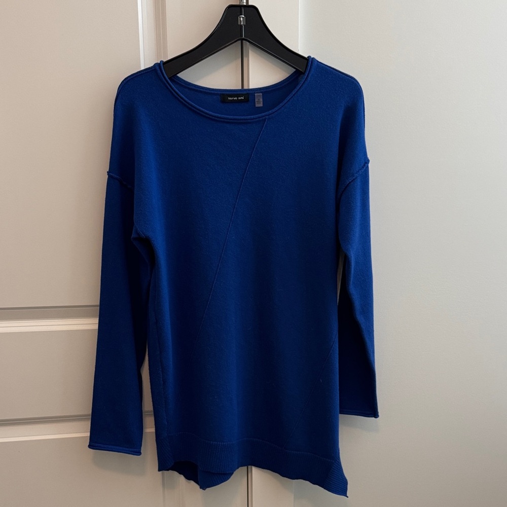 Verve Ami Vibrant Blue Knit Top